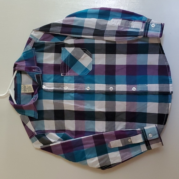 Faded glory long sleeve button down boys medium - Picture 1 of 3